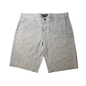 Travis Mathew men's palm tree golf athletic shorts